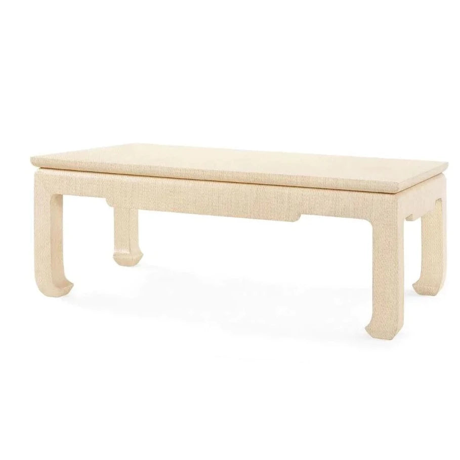 Bethany Large Rectangular Coffee Table in Natural Twill