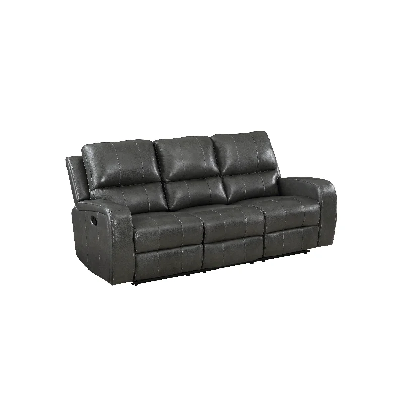 New Classic Linton Leather Sofa W/ Pwr Fr