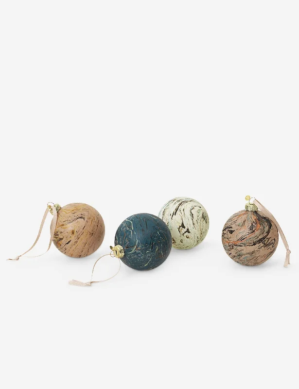 Marbled Ornaments (Set of 4) by Ferm Living