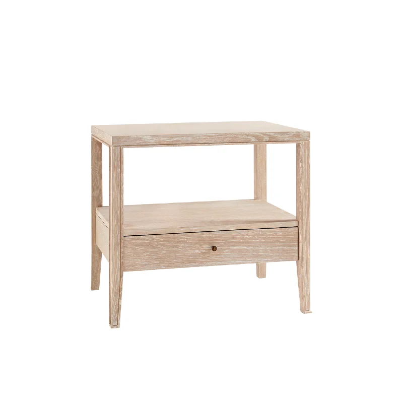 Paola One Drawer Side Table in Sand