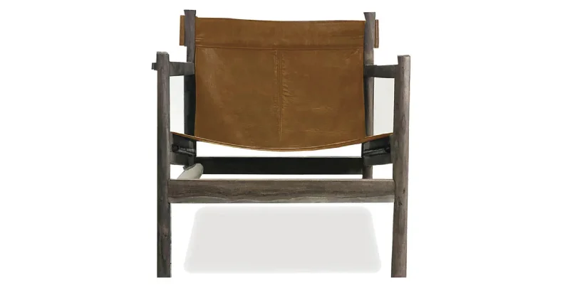 Romero Leather Chair in Whiskey or Dark Green