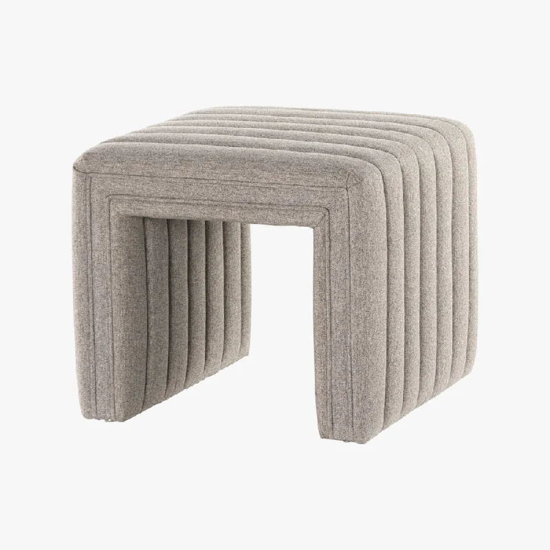 San Marcos Heathered Small Ottoman